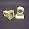 Antique Pair of Surface Mounted Towel Bar Ends