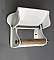 Enamel over Steel Toilet Paper Holder