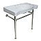 Kingston Brass Imperial Ceramic Console Sink with Stainless Steel Legs - Polished Nickel