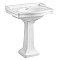 Classic 1920's Style 30" Porcelain Pedestal Sink