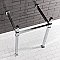 Kingston Brass Monarch 22-Inch Stainless Steel Console Sink Legs - Polished Chrome