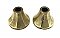 Antique Pair Of Brass Plumbing Escutcheon