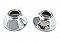 Antique Pair Of Chrome Plumbing Escutcheon