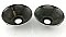 Antique Pair Of Chrome Plumbing Escutcheon