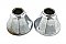 Antique Pair Of Chrome Plumbing Escutcheon