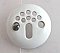 Porcelain overflow escutcheon