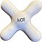 Antique "Republic" Hot Faucet Porcelain Cross Handle - 8 Spline