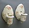 Floral Porcelain Sconces - Pair
