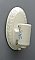 Oval Porcelain Sconce - Single
