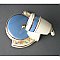 Painted Porcelain Sconce - Single