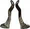 Antique Cast Offset Sink Bracket Support Pair - Nickel
