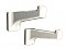 Antique White Porcelain Bath Shelf Bracket Pair Circa 1920