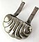Antique Nickel Plated Landers, Frary, Clark "Universal" Tub Mount Shell Soap Dish