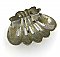 Antique Nickel Plated Wall-Mounted Art Deco Shell Soap Dish