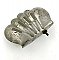 Antique Nickel Plated Wall-Mounted Art Deco Shell Soap Dish