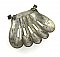 Antique Nickel Plated Wall-Mounted Corner Shell Soap Dish