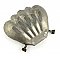 Antique Nickel Plated Wall-Mounted Corner Shell Soap Dish