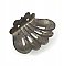 Antique Nickel Plated Wall-Mounted Art Deco Shell Soap Dish