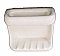 Antique White Ceramic Tile-In Soap Dish With Grab Bar
