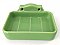 Antique Green Ceramic Surface Mount Soap Dish