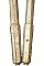 Antique Nickel Plated Console Sink Leg Pair - Circa 1920