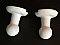 Antique Surface Mount White Ceramic Round Towel Bar Ends for Round Rod
