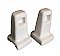 Antique Surface Mount White Ceramic Towel Bar Ends for Square Rod