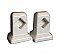 Antique Surface Mount Art Deco White Ceramic Towel Bar Ends for Square Rod with Mounting Hardware