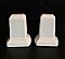 Antique Surface Mount Art Deco White Ceramic Towel Bar Ends for Square Rod