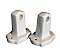 Antique Surface Mount White Porcelain Surface Mount Towel Bar Ends for Round Rod