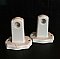 Antique Surface Mount White Porcelain Surface Mount Towel Bar Ends for Round Rod