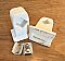 Antique White Ceramic Towel Bar End Pair for 7/8" Square Rod