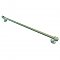 Antique 24" Green Enameled Towel Bar w/ Ends - Circa 1925