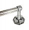 Antique Art Deco Chrome Octagonal Towel Bar and Ends