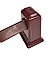 Antique Burgundy (American Standard - Tang Red) Ceramic Towel Bar and Ends