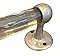 Antique Nickel Plated Towel Bar Ends With 30" Glass Rod