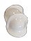 Antique White Porcelain Toilet Bolt Cap Cover Pair - Circa 1920
