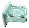 Antique Seafoam Green Tile In Porcelain Bathroom Toothbrush and Cup Holder Circa 1960