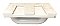 Antique White Porcelain Subway Surface Mount Grab Bar - Circa 1920