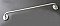 Antique Belgian Porcelain Enamel Towel Bar
