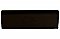 Antique Wheeling Ceramic Gloss Black 2" x 6" Mud Cap Trim Tile
