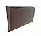 Antique Burgundy Wine"Artcrest" Plastic Polystyrene Bullnose Accent Tile - 4-1/4" x 2-1/8" x 3/8" depth - Sold Each