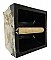 Antique Fairfacts "Bilt-In" Black 6" x 6" Subway Tile Ceramic Tiled-In Toilet Paper Holder - Circa 1917