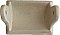 Antique American Olean Tan Speckled Gloss Tile In Porcelain Toilet Paper Holder - Circa 1960