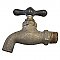 Antique Sterling Brass Wall Mount Faucet Bib Spigot