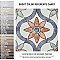 Bourges Arco 7-7/8" x 7-7/8" Ceramic Wall Tile - 25 Tiles Per Case - 11.0 Sq. Ft.