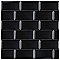Santorini Biselado Nero 4" x 7-7/8" Ceramic Tile - Black - Per Case of 50 -  10.76 Square Feet