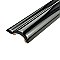 Santorini Nero 2" x 7-7/8" London Chair Rail Ceramic Trim Tile  - Black - Per Piece - .11 Square Feet