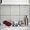 Aevum White 7-7/8" x 7-7/8" Ceramic Tile - Per Case of 25 Tile - 11 Sq. Ft. Per Case