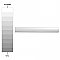 Bordon Blanco Moldura 1" x 7-7/8" Ceramic Pencil Wall Trim Liner Tile - Sold Per Tile - 0.05 Square Feet